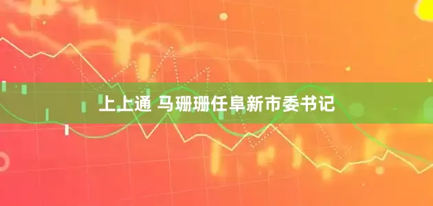 上上通 马珊珊任阜新市委书记